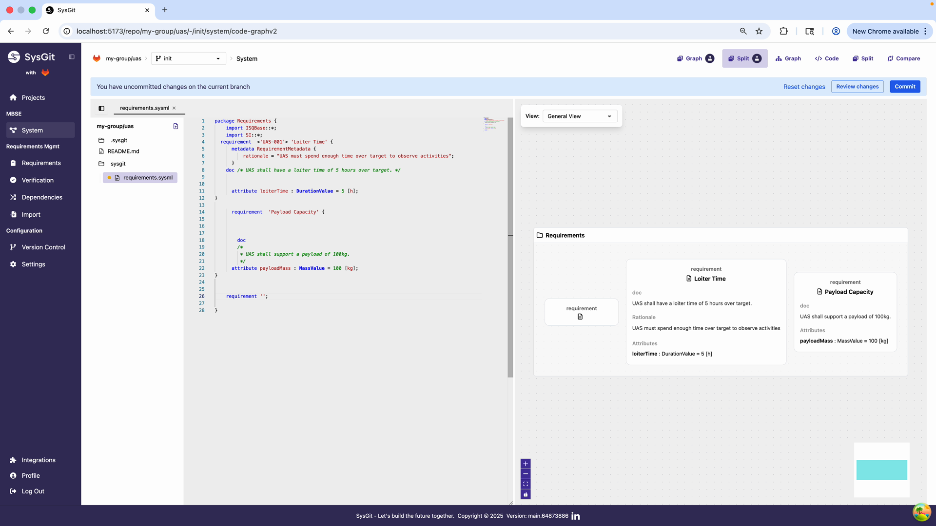 Existing requirements in code
