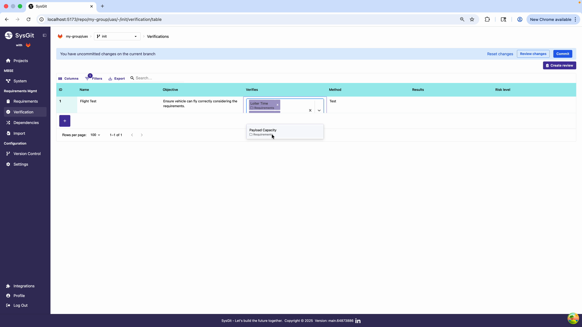 Selecting requirements to verify